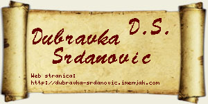 Dubravka Srdanović vizit kartica